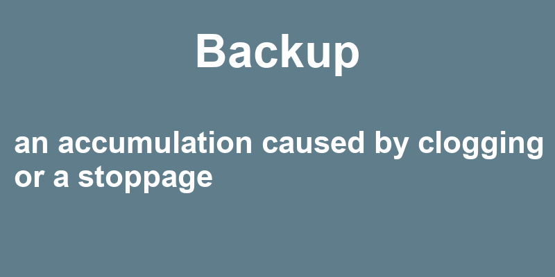 Definition of backup