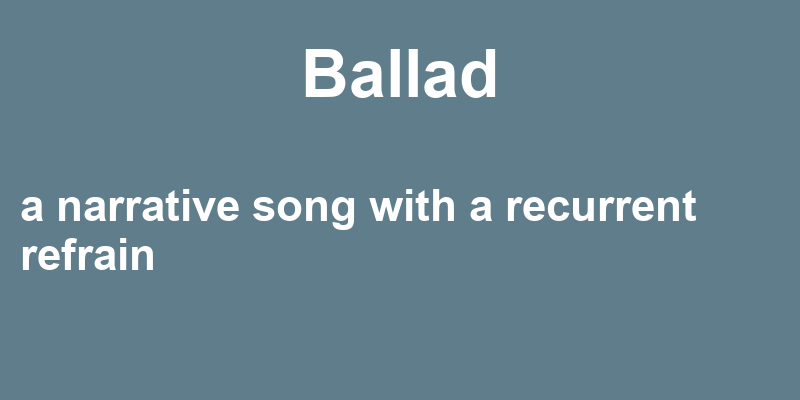 Definition of ballad
