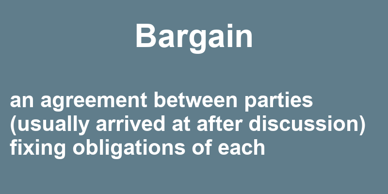 Definition of bargain