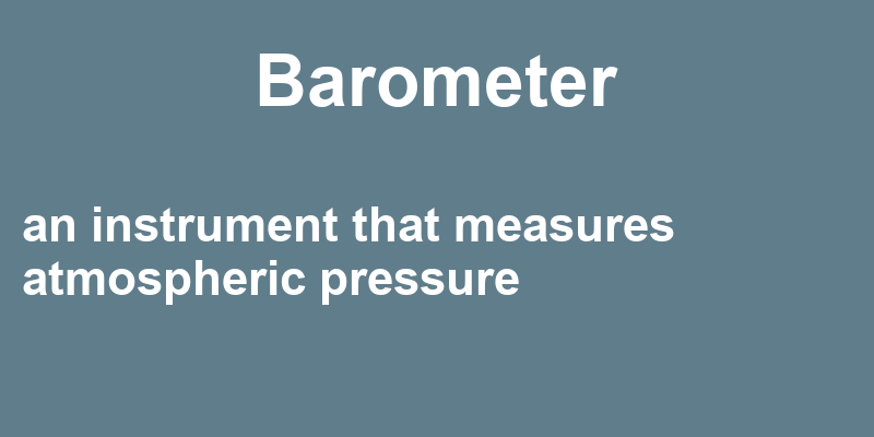 Definition of barometer