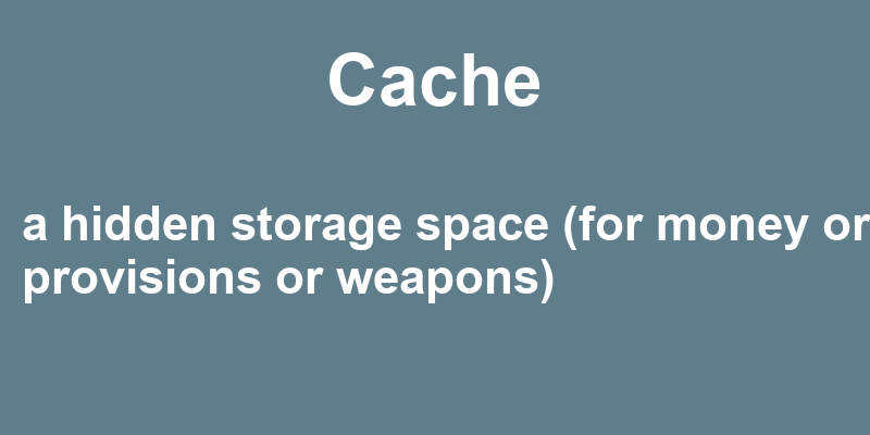 Definition of cache