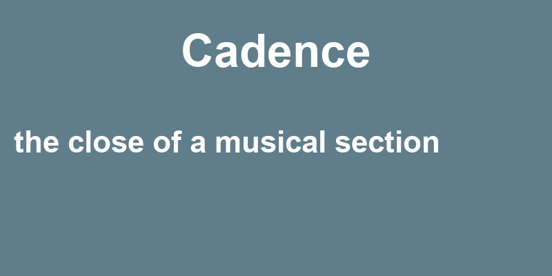 Definition of cadence