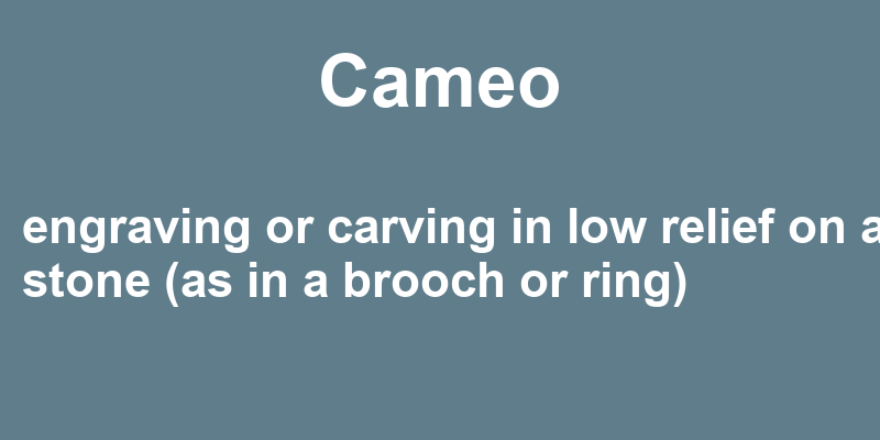 Definition of cameo