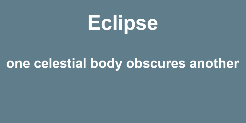 Definition of eclipse