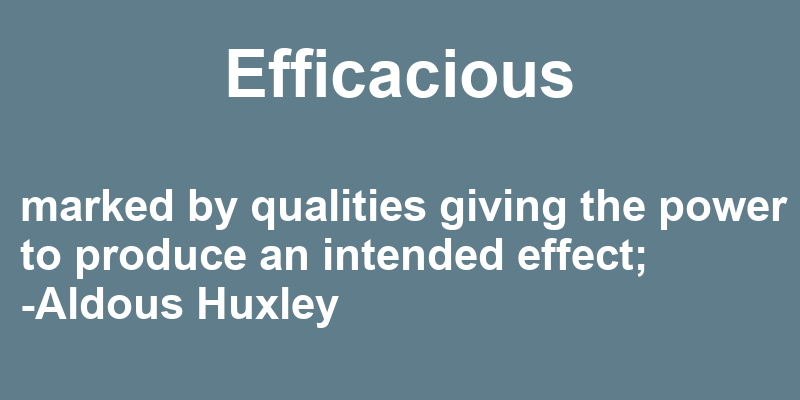 Definition of efficacious