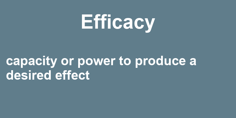 Definition of efficacy