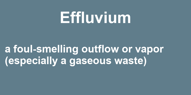 Definition of effluvium