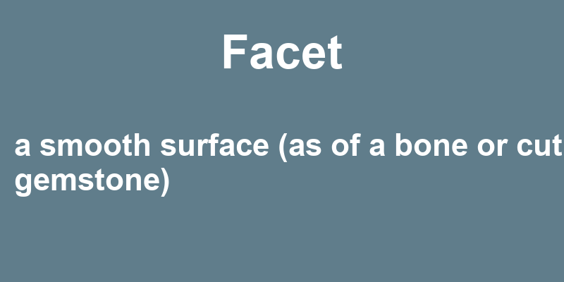 Definition of facet
