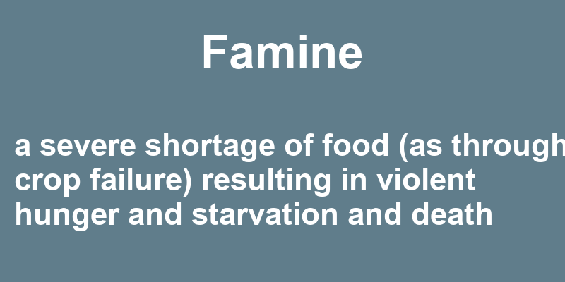 Definition of famine