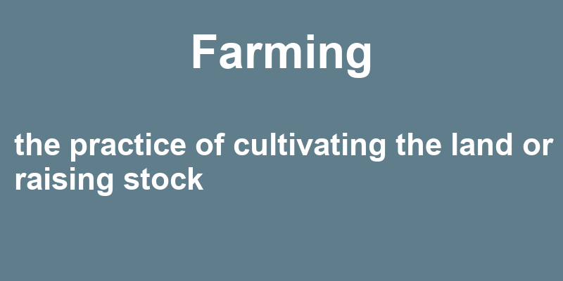 Definition of farming