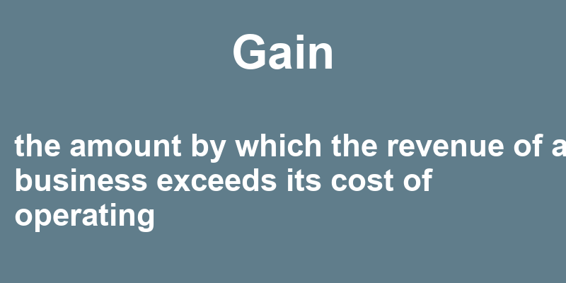 Definition of gain