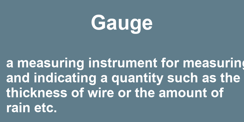Definition of gauge