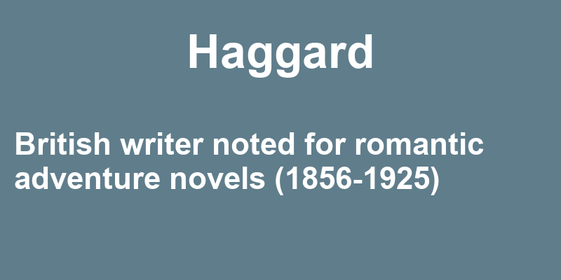 Definition of haggard
