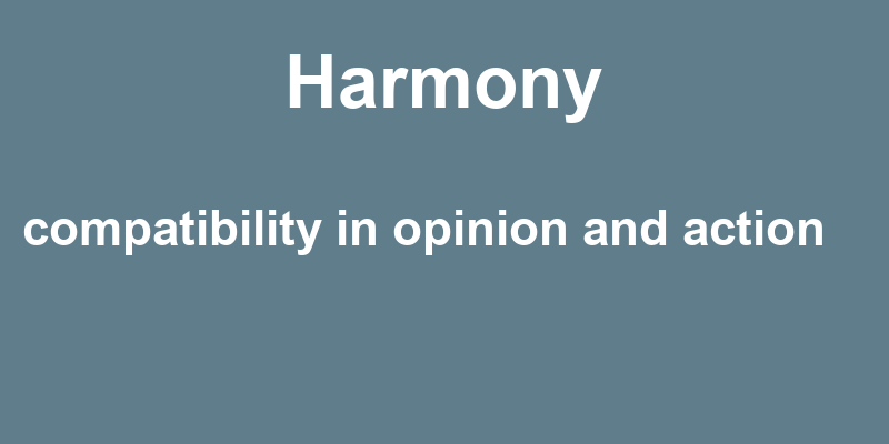 Definition of harmony