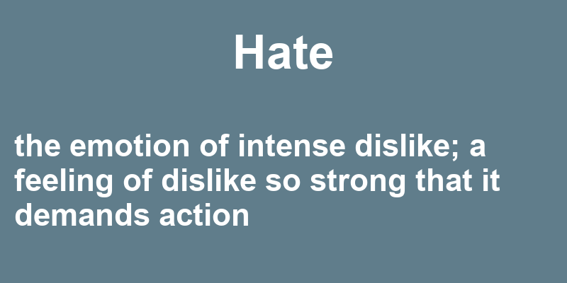 Hate in a Sentence – 42 Real Example Sentences