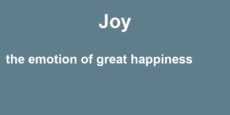 Definition of joy