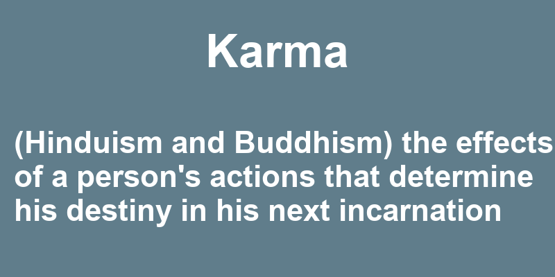 Definition of karma