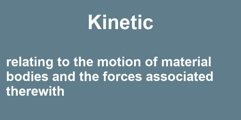 Kinetic in a Sentence – 44 Real Example Sentences