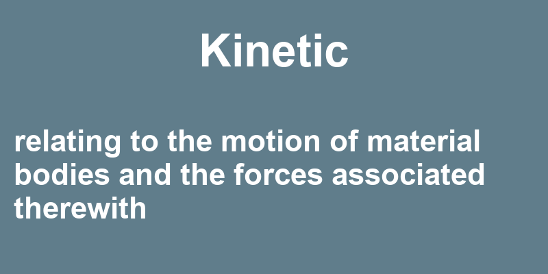 Kinetic Energy Used In A Sentence Examples