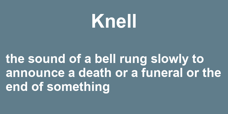 Definition of knell