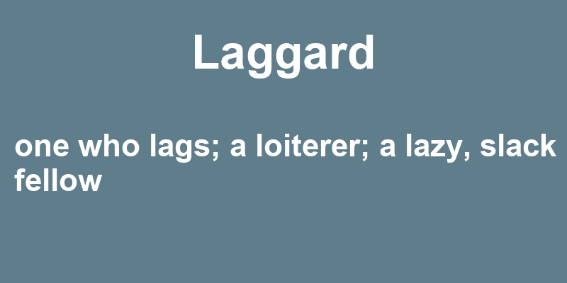 Definition of laggard