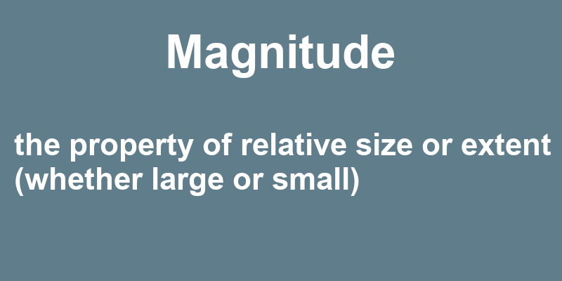 Definition of magnitude