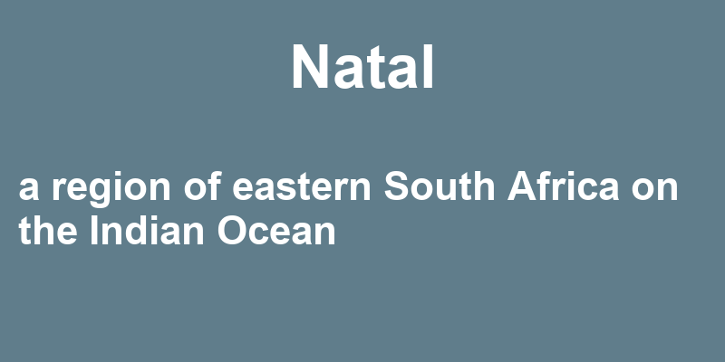 Definition of natal