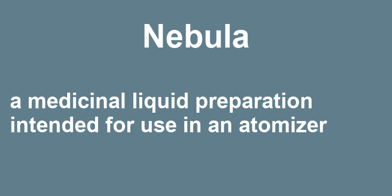 Definition of nebula