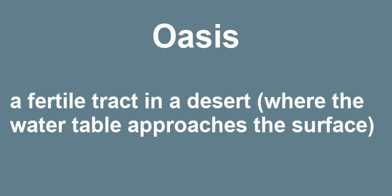 Definition of oasis