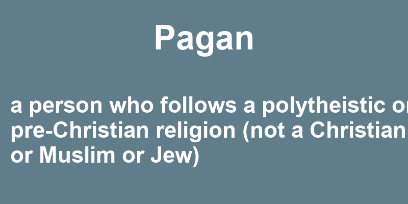 Definition of pagan