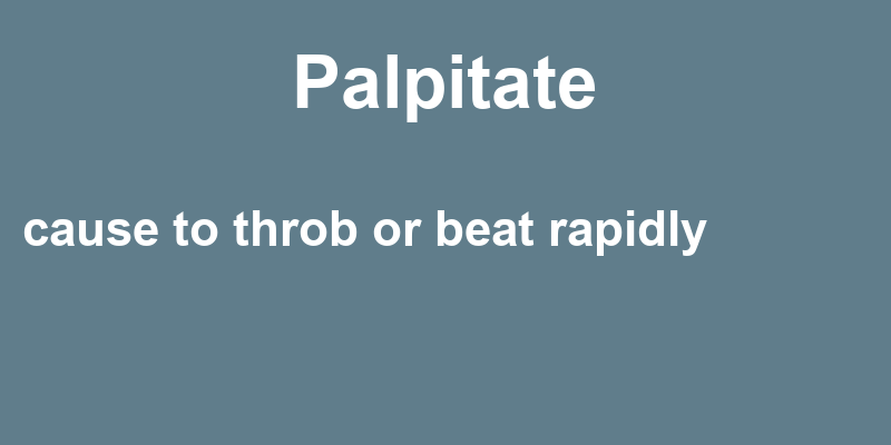Definition of palpitate