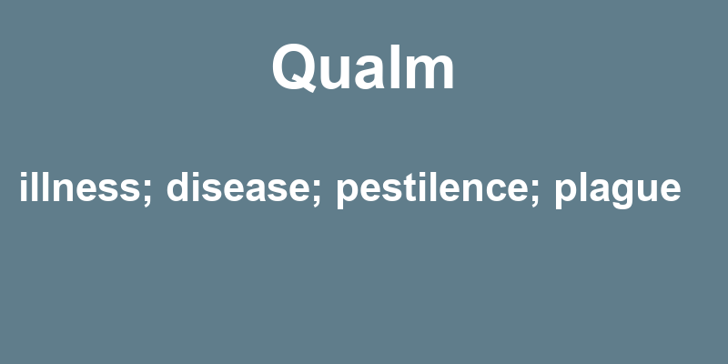 Definition of qualm