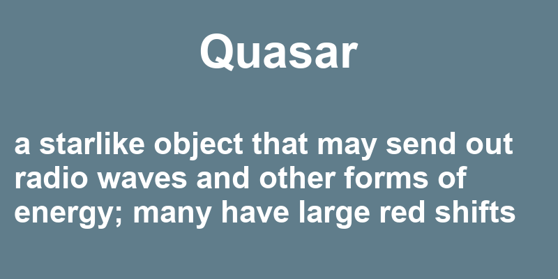 Definition of quasar