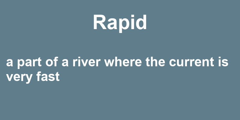 Definition of rapid