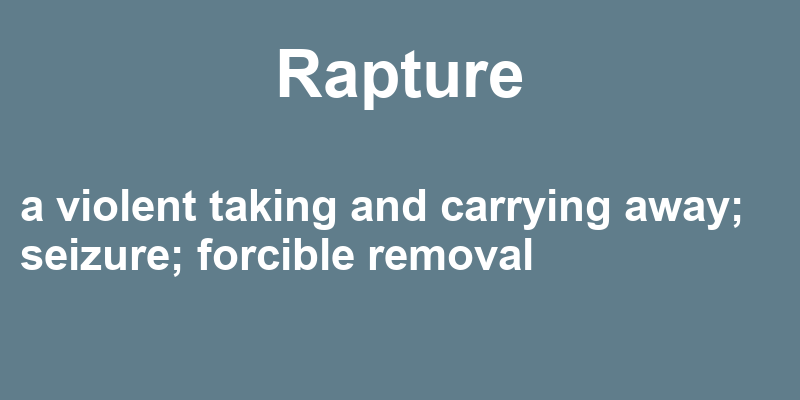 Definition of rapture