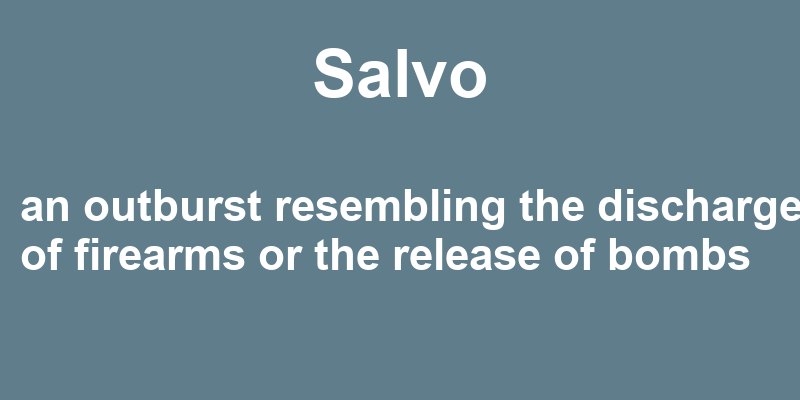 Definition of salvo