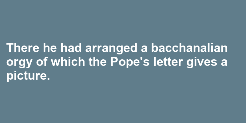 A sentence using bacchanalian