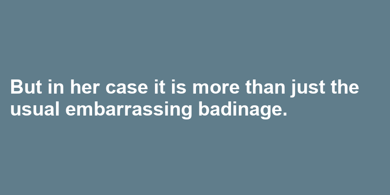 A sentence using badinage