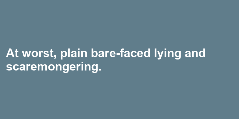 A sentence using bare