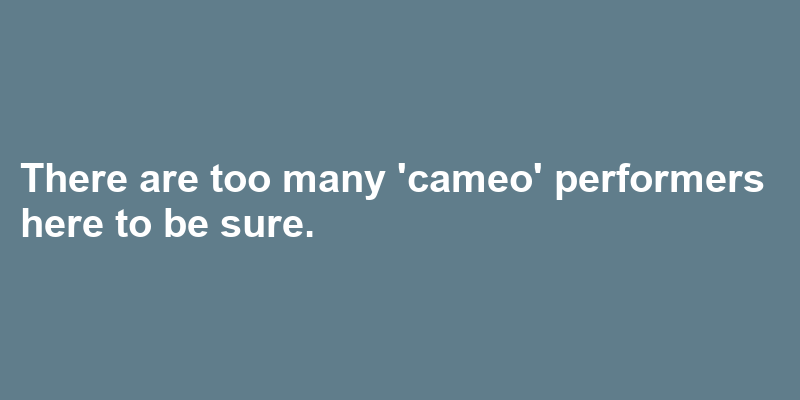 A sentence using cameo