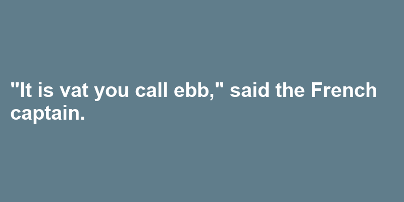 A sentence using ebb