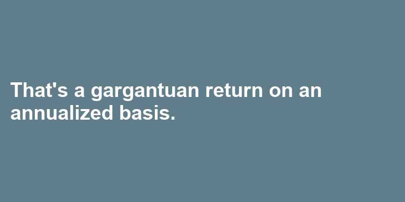 A sentence using gargantuan