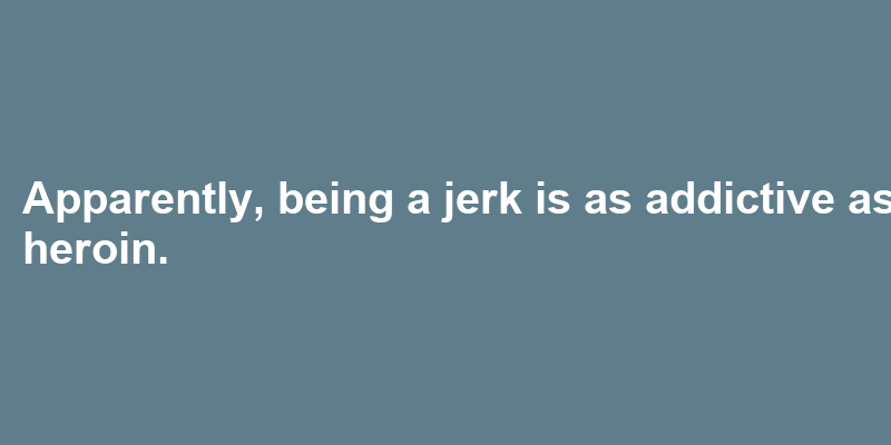 A sentence using jerk