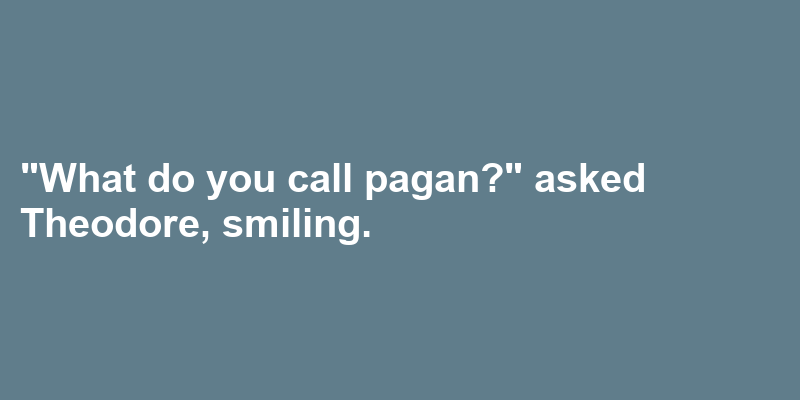 A sentence using pagan