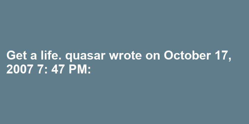 A sentence using quasar