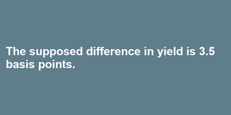 A sentence using yield
