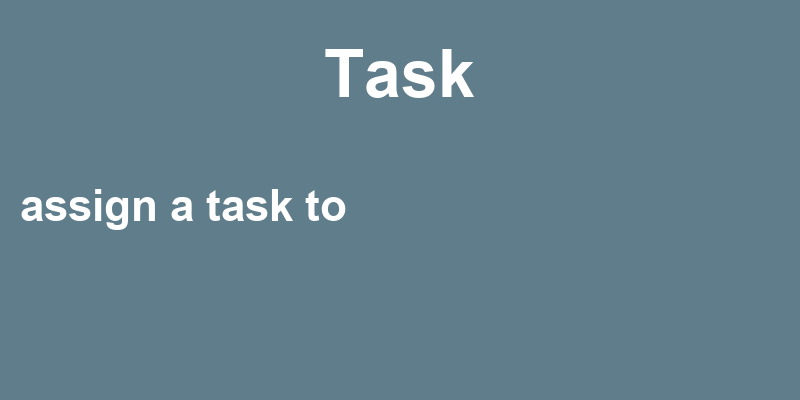Definition of task