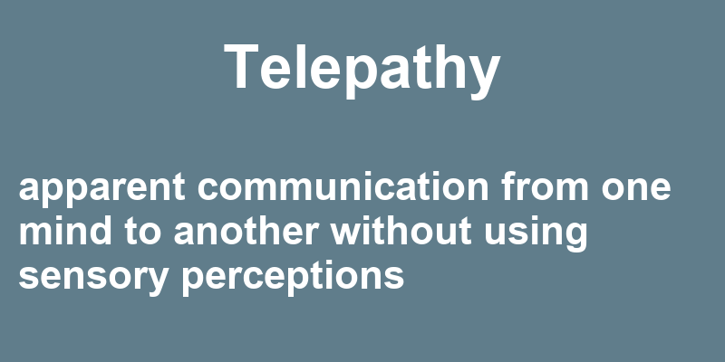 Definition of telepathy