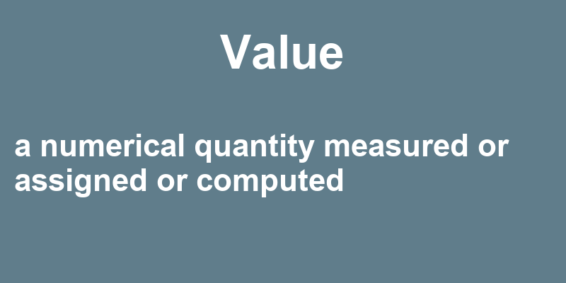 Definition of value