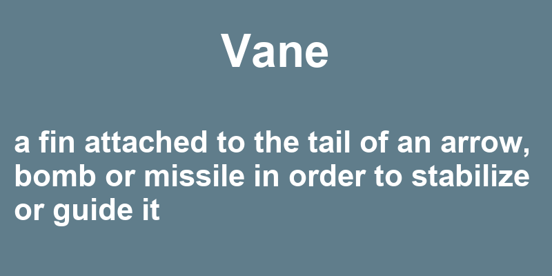 Definition of vane